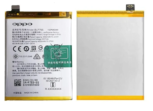 Tkgz Oppo Reno 3 Batarya Pil Sıfır Orijinal ürün görseli 1