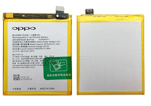 Tkgz Oppo Reno 2 Batarya Pil Sıfır Orijinal ürün görseli 1