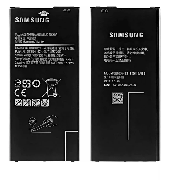 Tkgz Samsung Galaxy J4 PLUS Batarya Pil Sıfır Orijinal ürün görseli 1