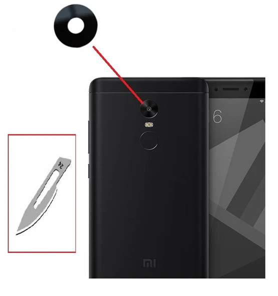 Tkgz Xiaomi Redmi NOTE 4X Arka Kamera CAM Lensi + Bistüri Ucu ürün görseli 1