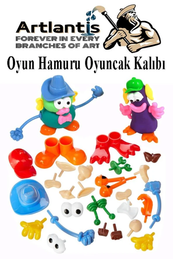 Oyun Hamuru Oyuncak Kalıbı 1 Paket Oyun Hamuru Aksesuarları Seti ürün görseli 1