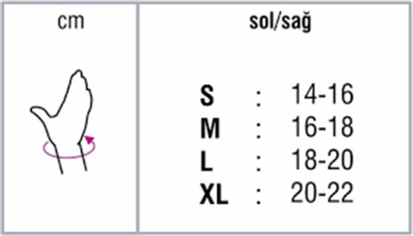 Orthocare 4511 El Bilek Ateli XXL (Sağ/Right) ürün görseli 1