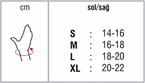 Orthocare 4511 El Bilek Ateli Large (Sol/Left) ürün görseli 1