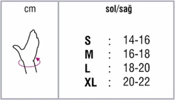Orthocare 4511 El Bilek Ateli Small (Sol/Left) - Resim 2
