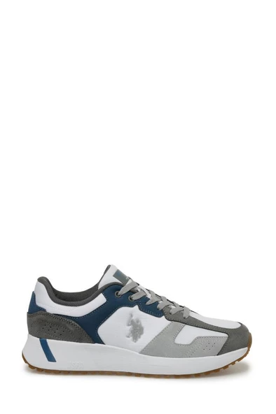 U.S. Polo Assn. PETER SU 4FX 101502094 Erkek Sneaker Aykkabı Beyaz Gri Mavi 40-45 ürün görseli 1