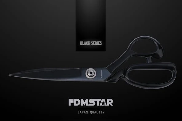FDMSTAR | Fs-9 | 9 No | Siyah Saplı | Paslanmaz Çelik | Somunlu Makas | 22,5 Cm | 9 İnç ürün görseli 1