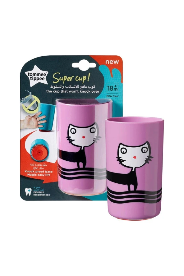 Tommee Tippee Süper Bardak 300 ml - Devrilmeyen Bardak Mor ürün görseli 1
