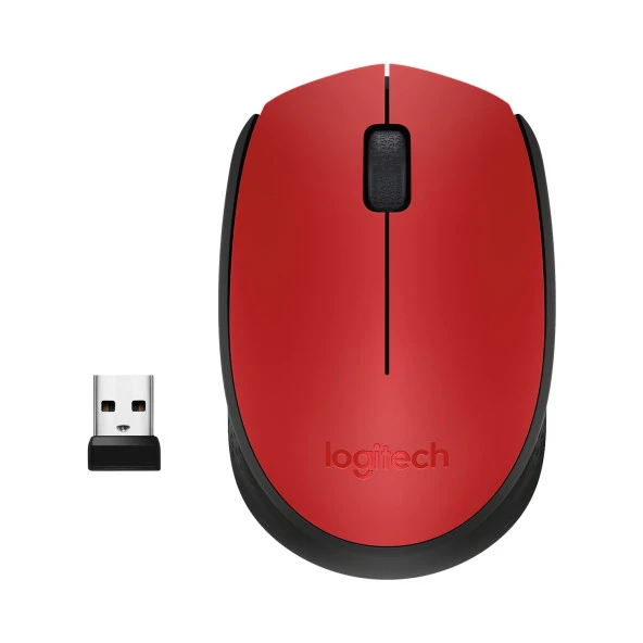 Logıtech M171 Kablosuz Mouse - Kırmızı ürün görseli 1