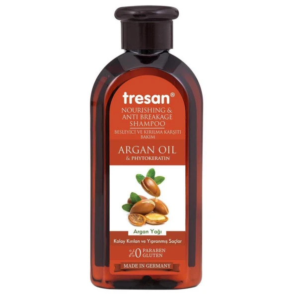 Tresan Besleyici ve Kırılma Karşıtı Bakım Şampuanı Argan Yağlı 300ml ürün görseli 1