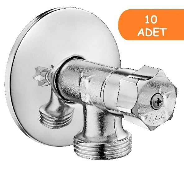 10 Adet ECA Çamaşır Musluğu Poşet Ambalajlı 102109450 E.C.A. ürün görseli 1