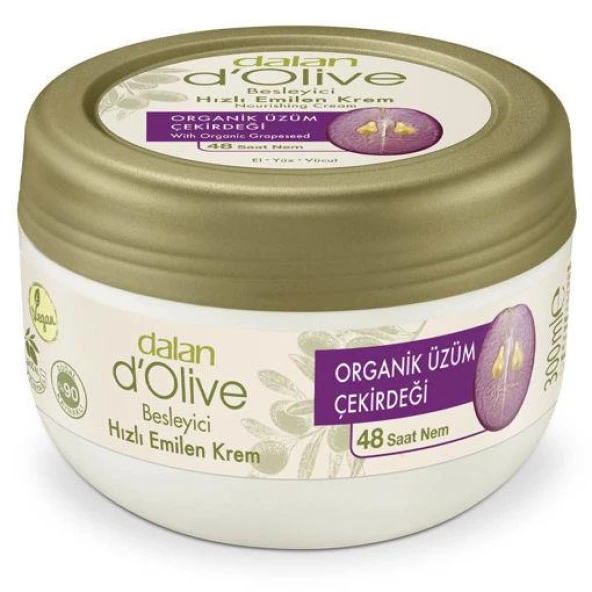 Dalan D'Olive Organik Üzüm Çekirdeği Krem 300 ml ürün görseli 1