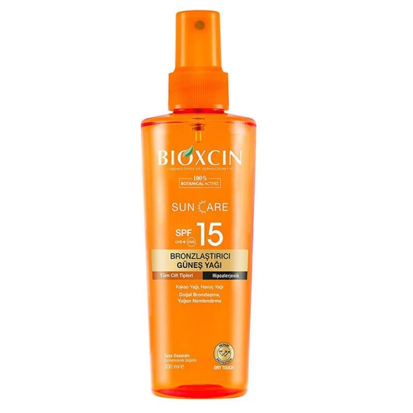 Bioxcin Sun Care Bronzlaştırıcı Yağ SPF15  200 ml ürün görseli 1