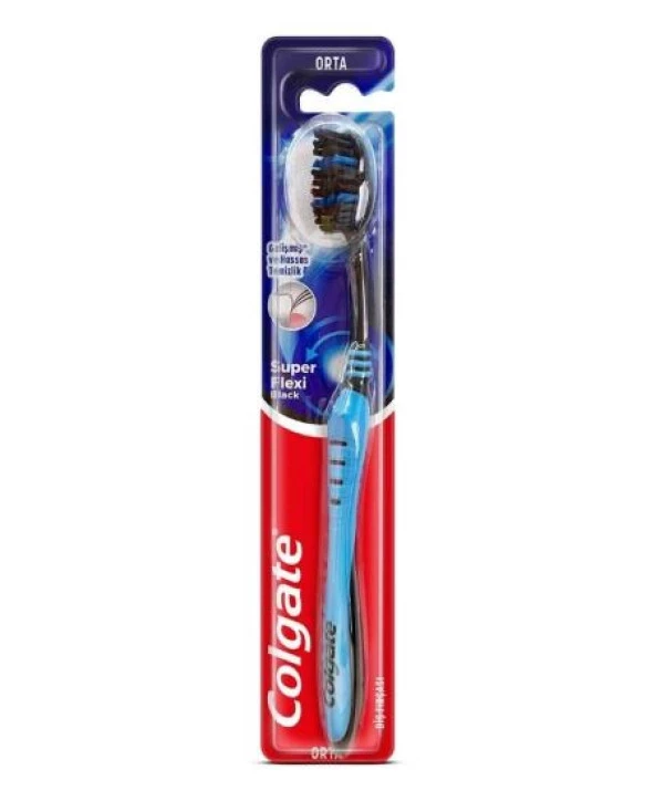 Colgate Super Clean Black Diş Fırçası Orta ürün görseli 1