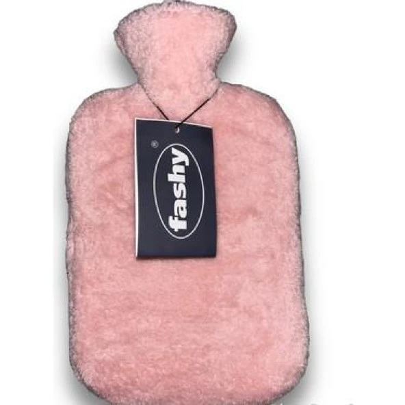 Fashy Pembe Peluş Kılıflı Sıcak Su Torbası Termofor 2L ürün görseli 1