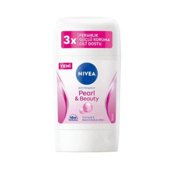 Nivea Kadın Stick Deodorant Pearl & Beauty 50 ml ürün görseli 1