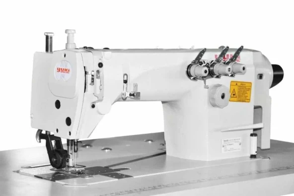 Yuki YK-8560WDI-PL 3 İğne Zincir Dikiş D.Drive Servo Motor + İğne Poz. Mer. Çekerli (6.4)mm ürün görseli 1