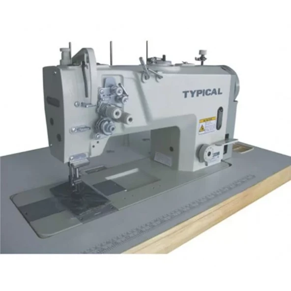 Typical GC-9420H Çift İğne Küçük ve Büyük Mekik İptalsiz Kilit Dikiş Mikro Yağlamalı Orta ve Kalın Mat İçin ürün görseli 1