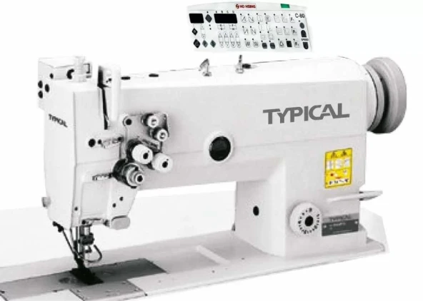 Typical GC-6872-5-HD3 Çift İğne Büyük Mekik İptalsiz İplik Kes. Kilit Dikiş (Kalın Mat.İçin) ürün görseli 1