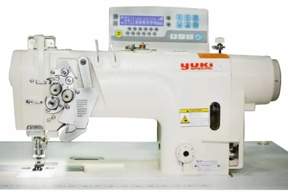 Yuki YK-8750D-403 Çift İğne B Mekik İptalli İplik Kes. Kil. Dikiş Mik. Yağ. D. Drive (Orta Mat İçin) ürün görseli 1