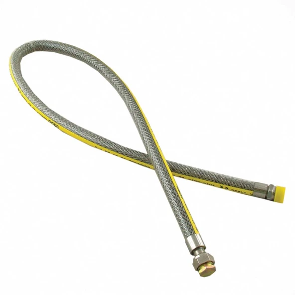 FLEX GAZ BAĞLANTI 50 CM 1/2-1/2 TS-EN14800 DN12 ürün görseli 1