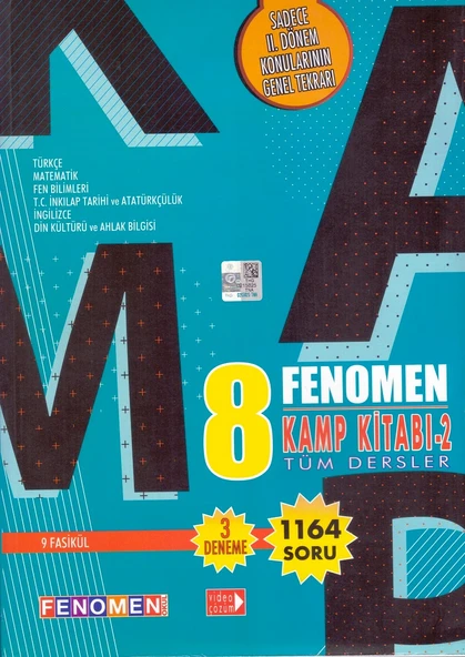 FENOMEN 8.SINIF TÜM DERSLER KAMP 2.DÖNEM ürün görseli 1