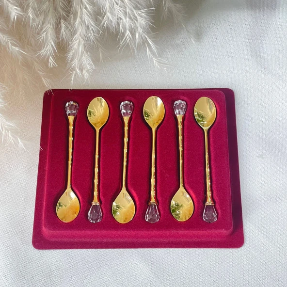 Çay Kaşığı Kristal 6'lı - Resim 2
