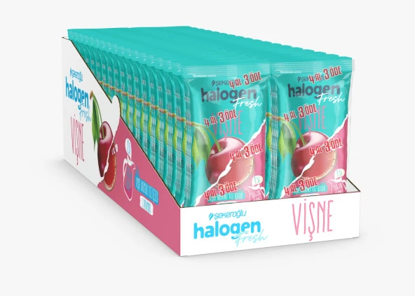 Şekeroğlu Halogen Vişne Içecek Tozu 9 Gr *4 ( 36 Paket ) 144 Adet ürün görseli 1