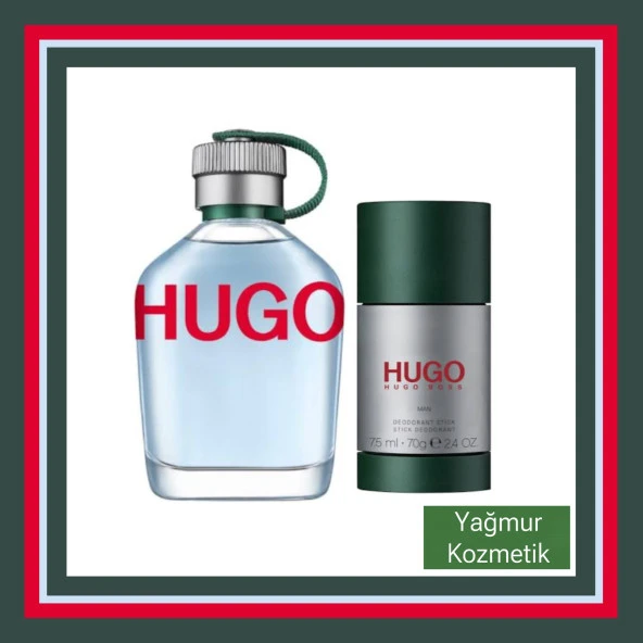 Hugo Boss Green Edt 125ml. Erkek.+Green Deo Stick 75ml ürün görseli 1