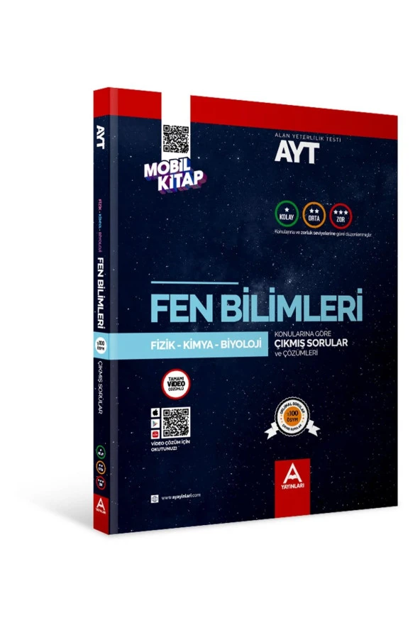 AYT Fen Bilimleri Konularına Ve Zorluk Derecesine Göre Çıkmış Sorular ürün görseli 1