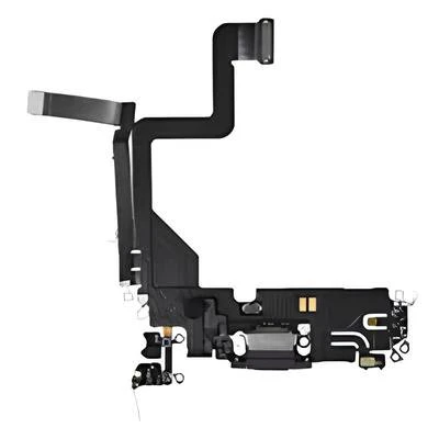 iPhone 14 PRO Şarj Soketi Kulaklık Soketi Full SİYAH Orijinal ürün görseli 1