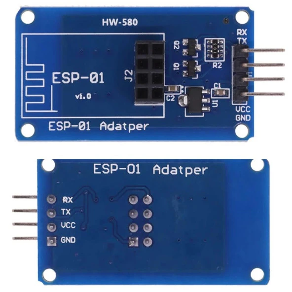 ESP8266 ESP-01 Adaptör Modülü Bağlayıcı Kart(3.3-5V) ürün görseli 1