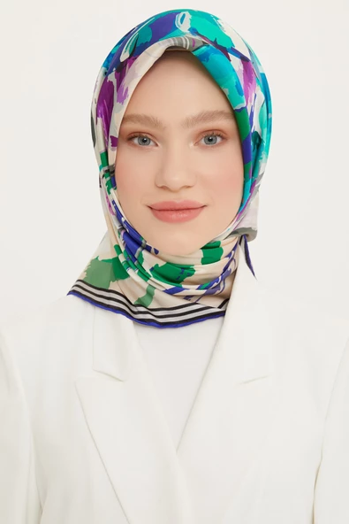 Armine 900x90 Ipek Eşarp 8713d (sura) (nostalji) ürün görseli 1