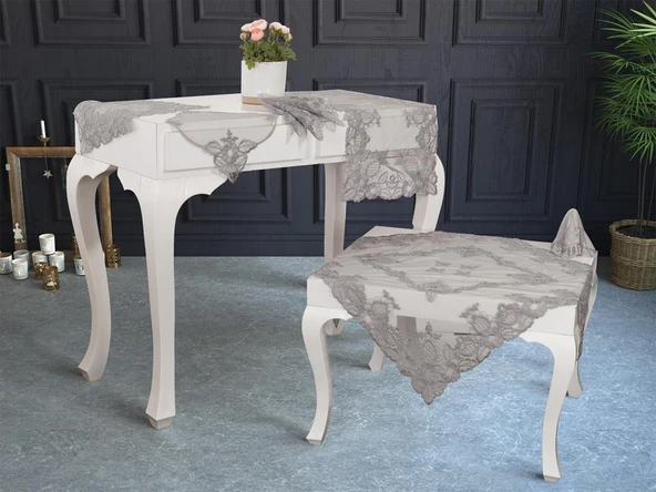 Fransız Mary Salon Takımı 16 Parça Silver ürün görseli 1