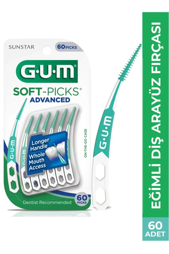 GUM Soft Picks Eğimli Ara Yüz Fırçası 60 Adet ürün görseli 1