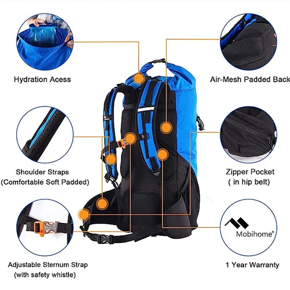 Mobihome Hiking Sırt Çantası 35 Litre - Resim 10