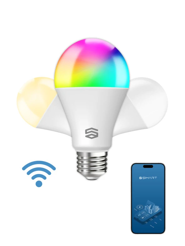 Şımart Akıllı RGB Led Wi-Fi Ampul Gün Işığı/Beyaz - Akıllı Lamba ürün görseli 1