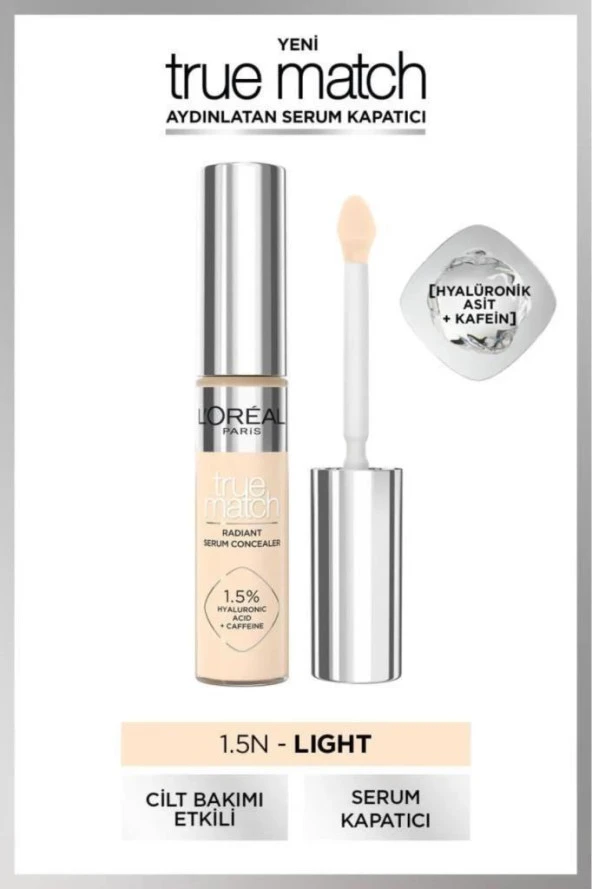 Loreal Paris True Match Aydınlatan Serum Kapatıcı 1.5 N 11 ml ürün görseli 1