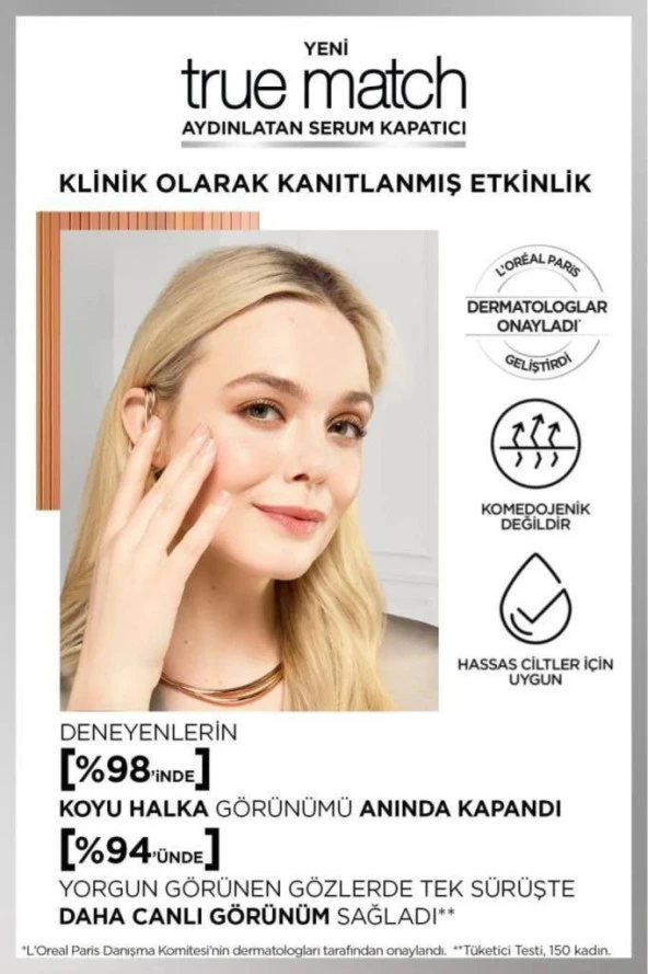 Loreal Paris True Match Aydınlatan Serum Kapatıcı 4D Light Medium - Resim 4