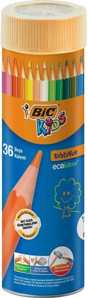Bic Kids Evolution Kuru Boya Kalemi 36'lı Metal Tüp / BİC.968491 ürün görseli 1