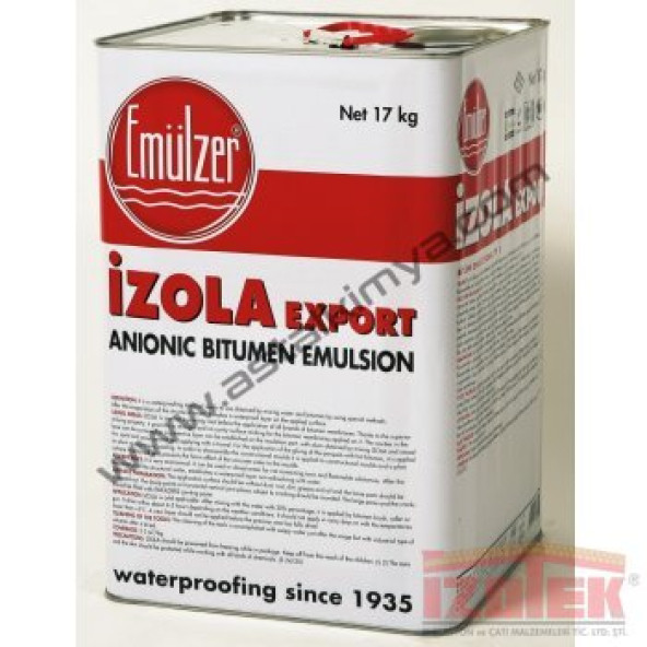 EMÜLZER, 17, KG, İzola Export-Anyonik Bitüm Emülsiyonu ürün görseli 1