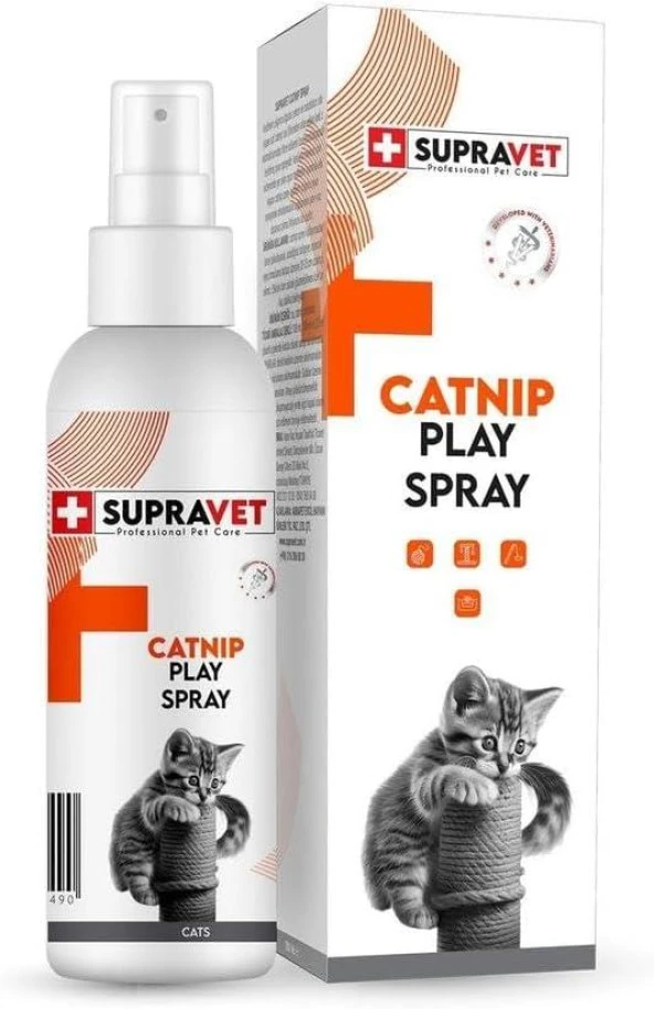 Supravet Catnip Play Spray Kedi Oyun Spreyi 100 ml ürün görseli 1