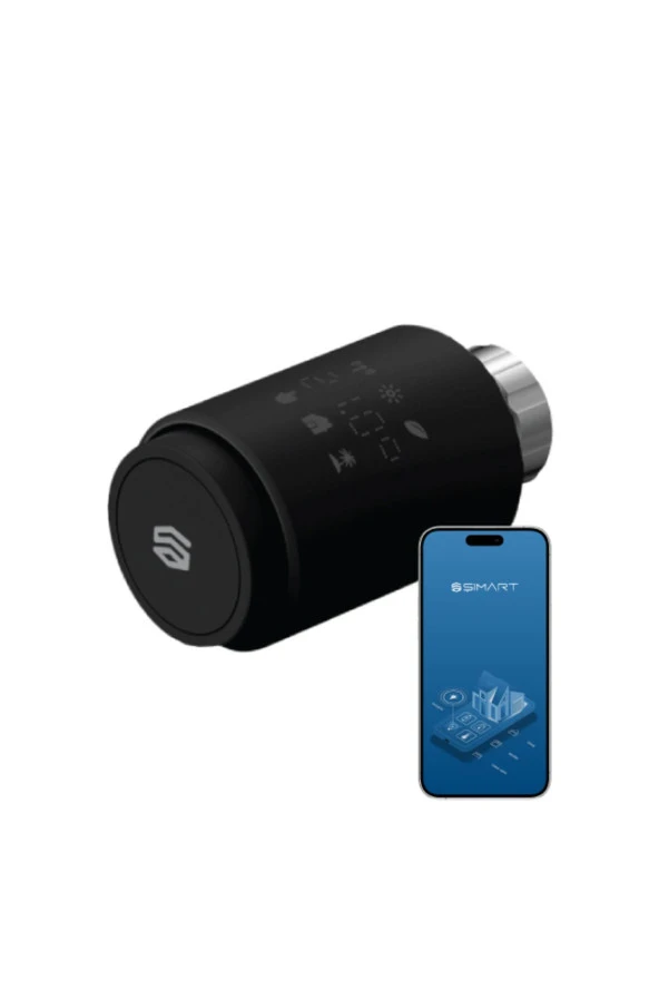 Şımart SM-TRV-W Wi-Fi Akıllı Termostatik Radyatör Vanası ürün görseli 1
