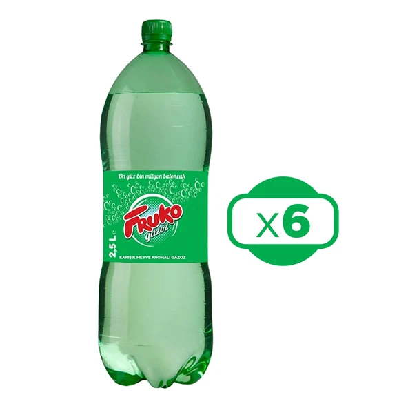 Fruko Gazoz 2,5 lt x 6 Adet ürün görseli 1