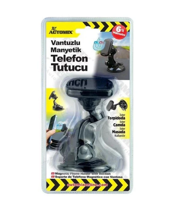 Automix Vantuzlu Manyetik Telefon Tutucu ürün görseli 1