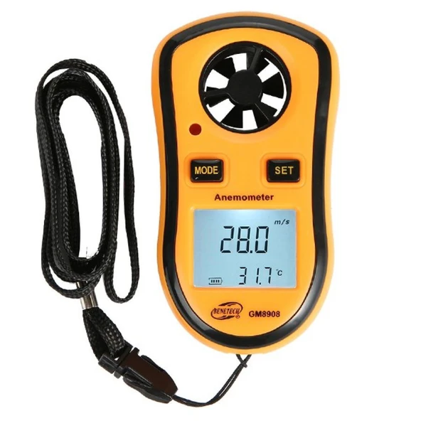 Benetech GM8908 Dijital Rüzgar Ölçer Anemometre ürün görseli 1