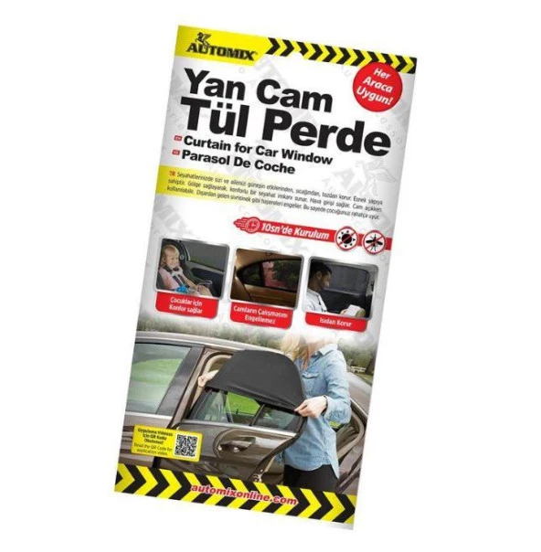 Automix Yan Cam Tül Perde ürün görseli 1