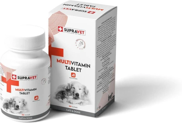 Supravet Multivitamin Tablet Kedi ve Köpekler İçin 75 Adet ürün görseli 1