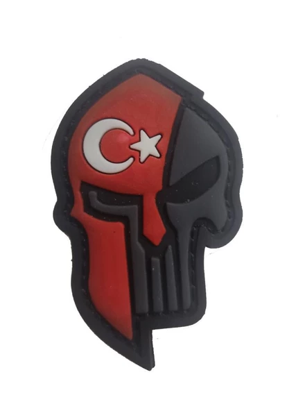 Single Sword Kuru Kafa Plastik Patch - Peç - Resim 2