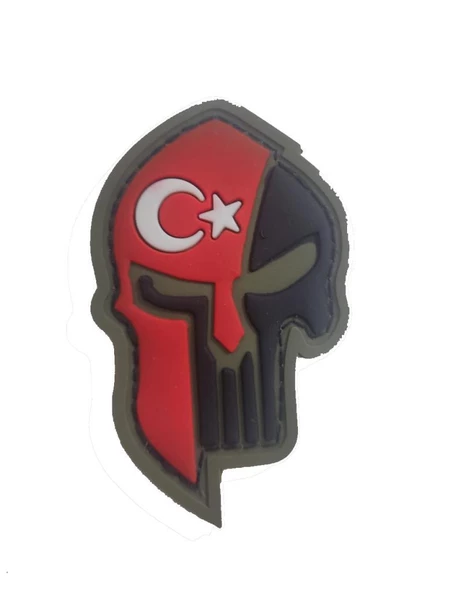 Single Sword Kuru Kafa Plastik Patch - Peç - Resim 4