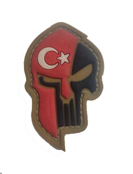 Single Sword Kuru Kafa Plastik Patch - Peç - Resim 3